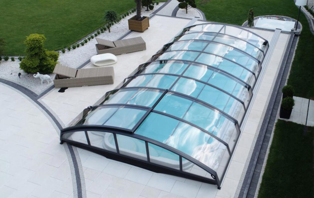 Pooltak 5x7 meter från Alpintak
